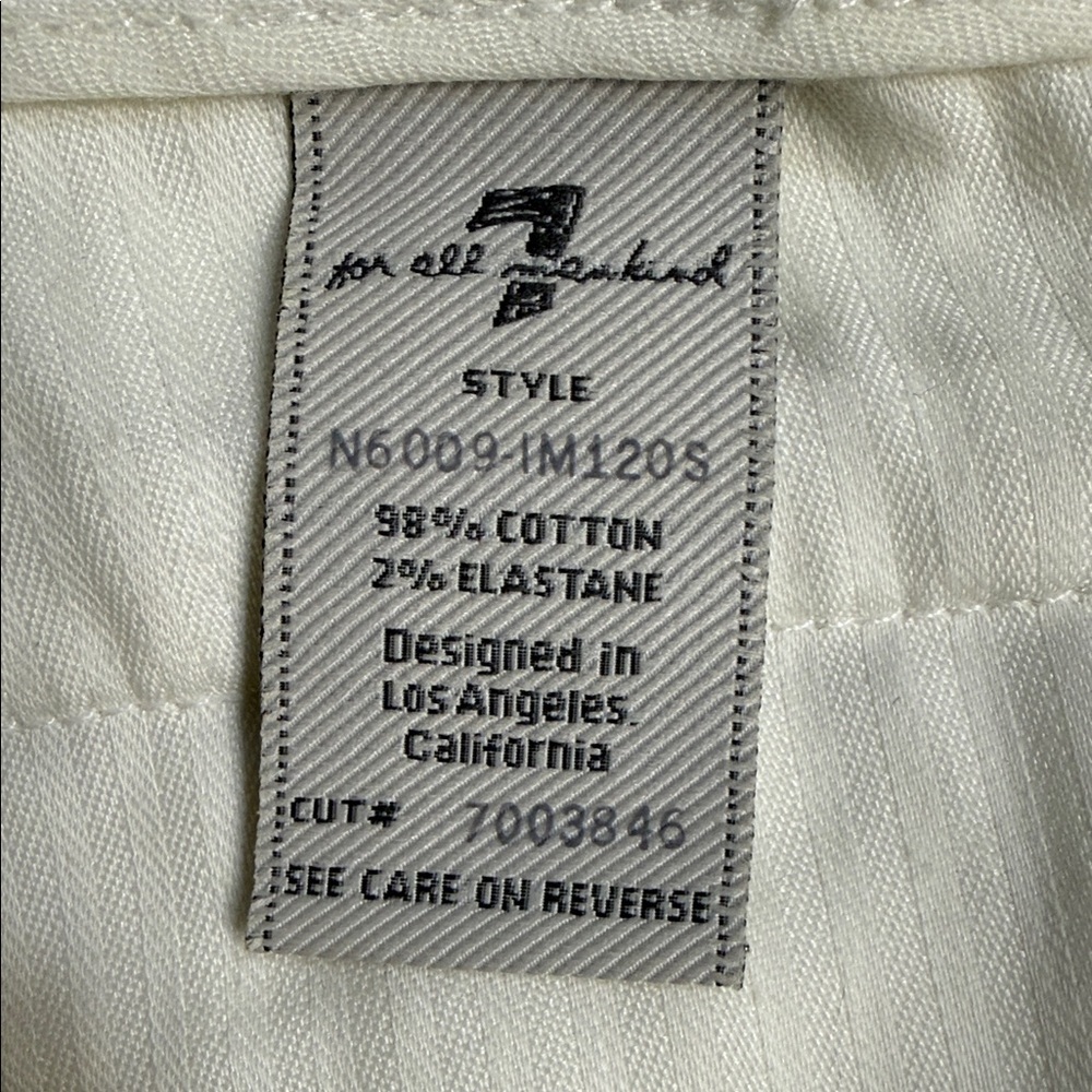 7 For All Mankind White Women's Shorts - Picture 9 of 10